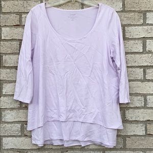 J Jill layered elliptical top